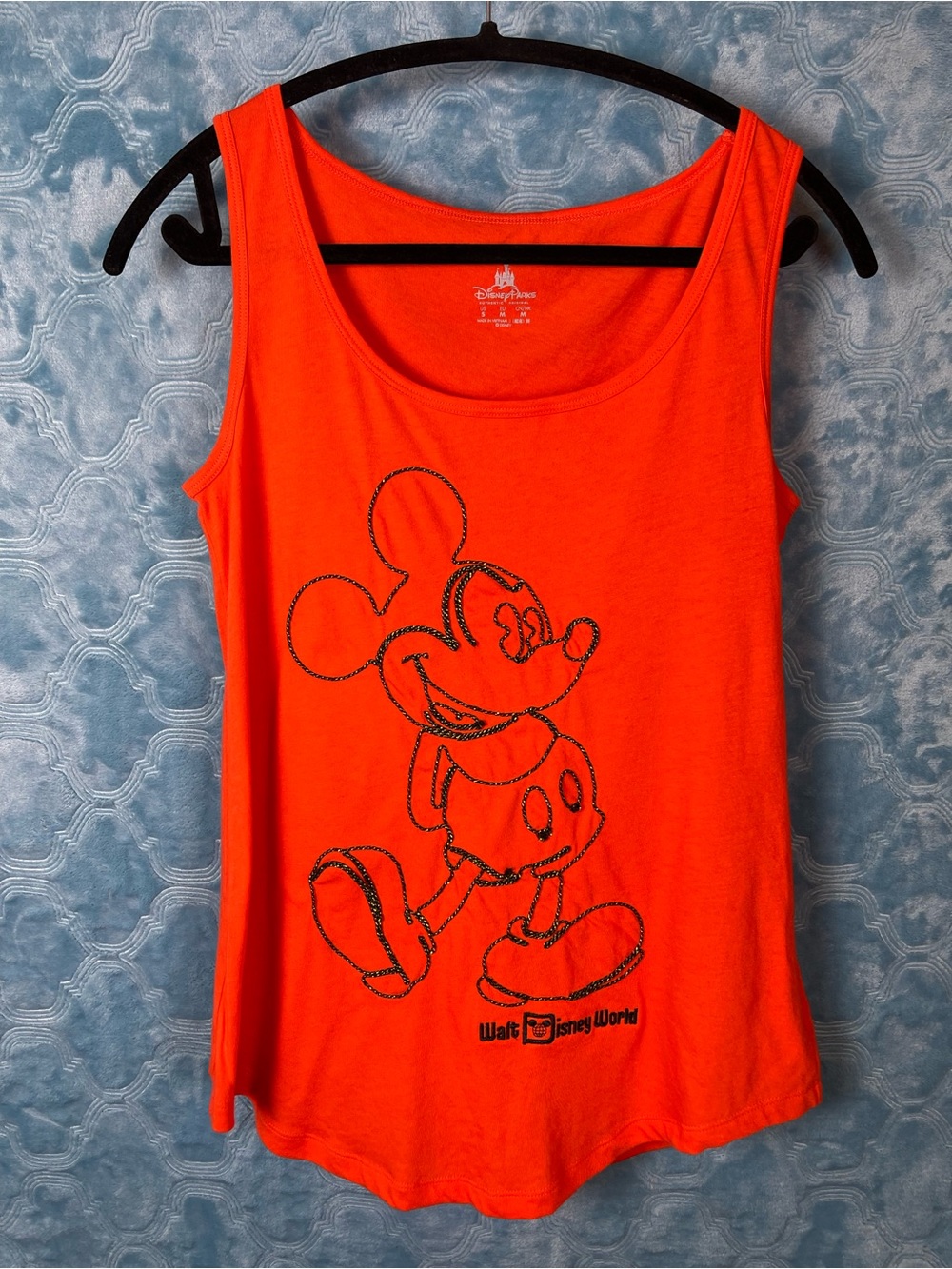 Disney Orange Mickey Mouse Tank Top